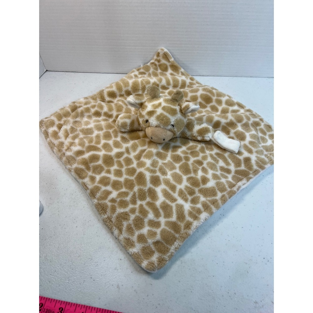 Carters Giraffe Security Blanket Plush Lovey Spotted Tan Cream Pacifier‎ Holder